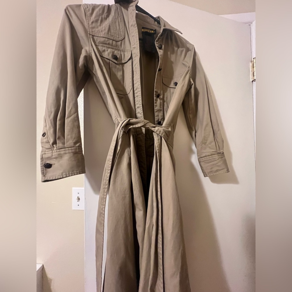Ralph Lauren Rugby Trench Coat. Size 0